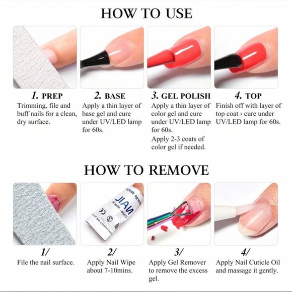 Blue Reflective Glitter Line Gel Nail Polish Sparkling French Graffiti Stripe - Picture 6 of 7